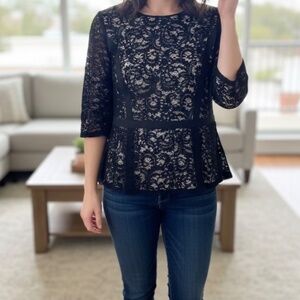 Gerard Darel  Chic lacy black top